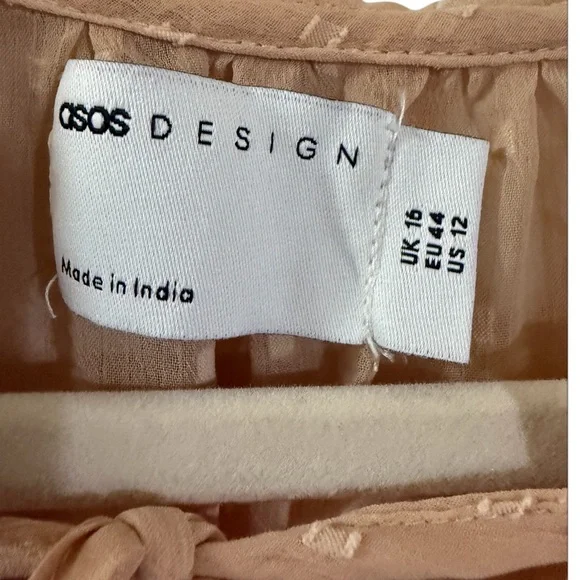 ASOS Tan Ruffle Dress - Picture 5 of 10